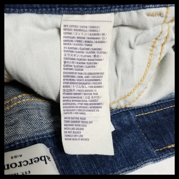 Abercrombie Cut Off Denim Shorts Sz 0 / 00 - Picture 11 of 11